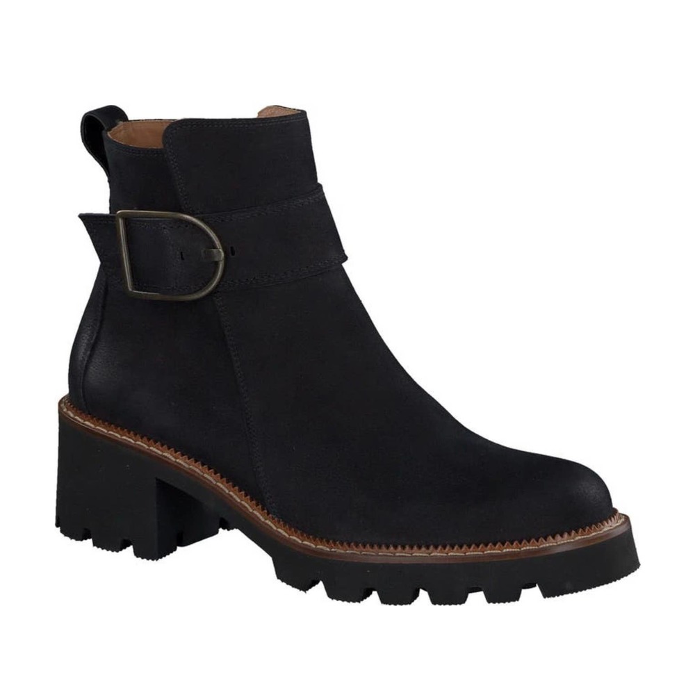 Paul Green Halo Bootie Black Suede Size 5.5